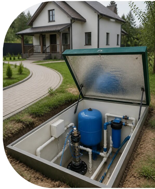 Автономное водоснабжение дома в Троицке от 154665 р. | АПаруса-Трц